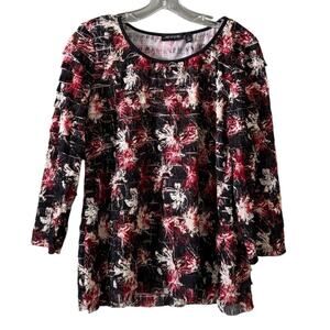 Notations Women Size Large Colorful Tiered Ruffle Top Whimsigoth Fairy City